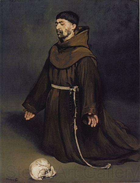 Edouard Manet Un moine en priere Spain oil painting art